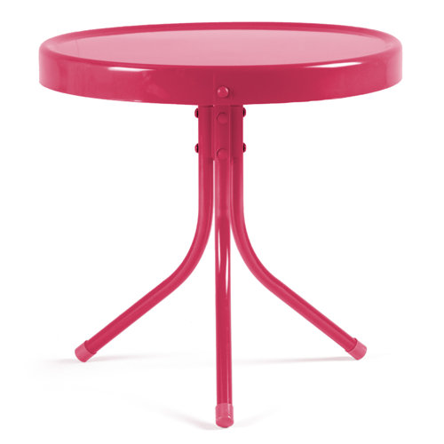 Ebern Designs Letetia Metal Outdoor Side Table Wayfair